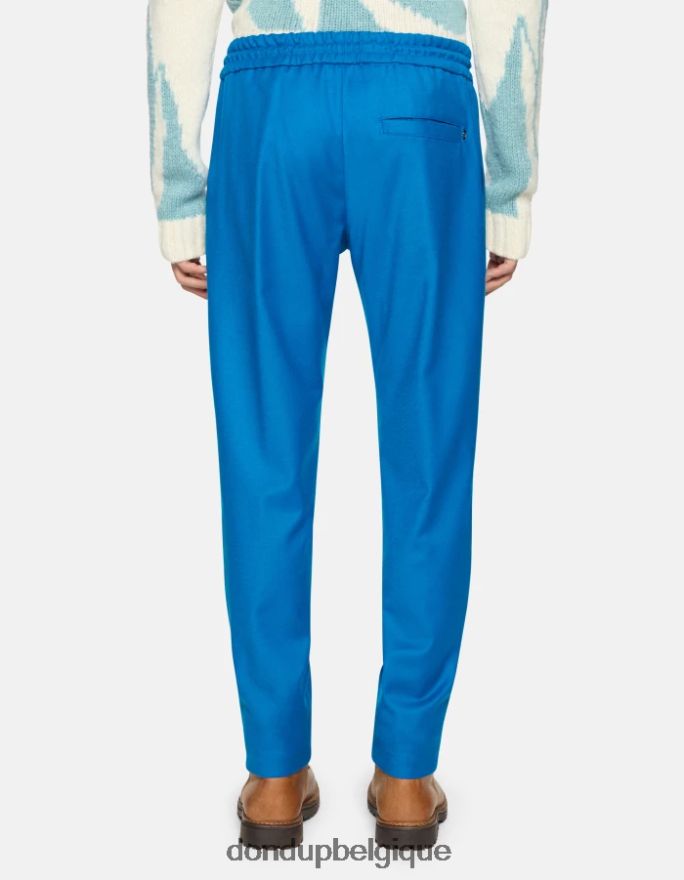 Hommes vêtements DONDUP turquoise jogging en flanelle yuri 8826D0729