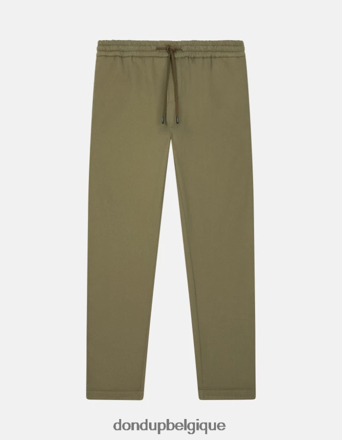 Hommes vêtements DONDUP vert sauge pantalon de jogging en velours côtelé dom 8826D0747