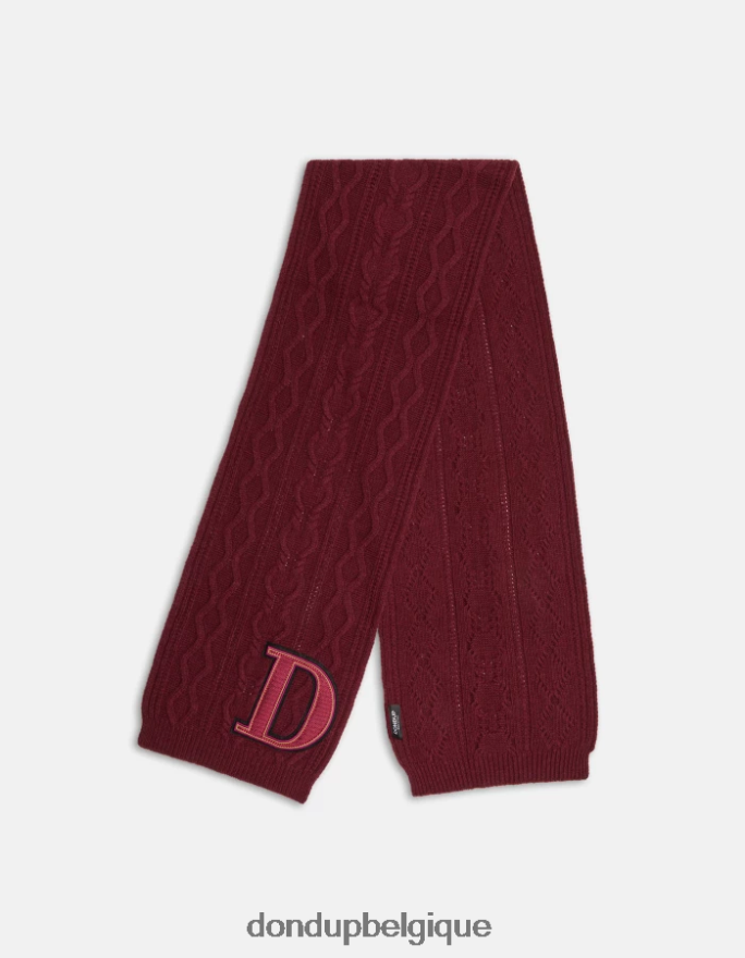femmes accessoires DONDUP barbabietola écharpe en laine 8826D0519