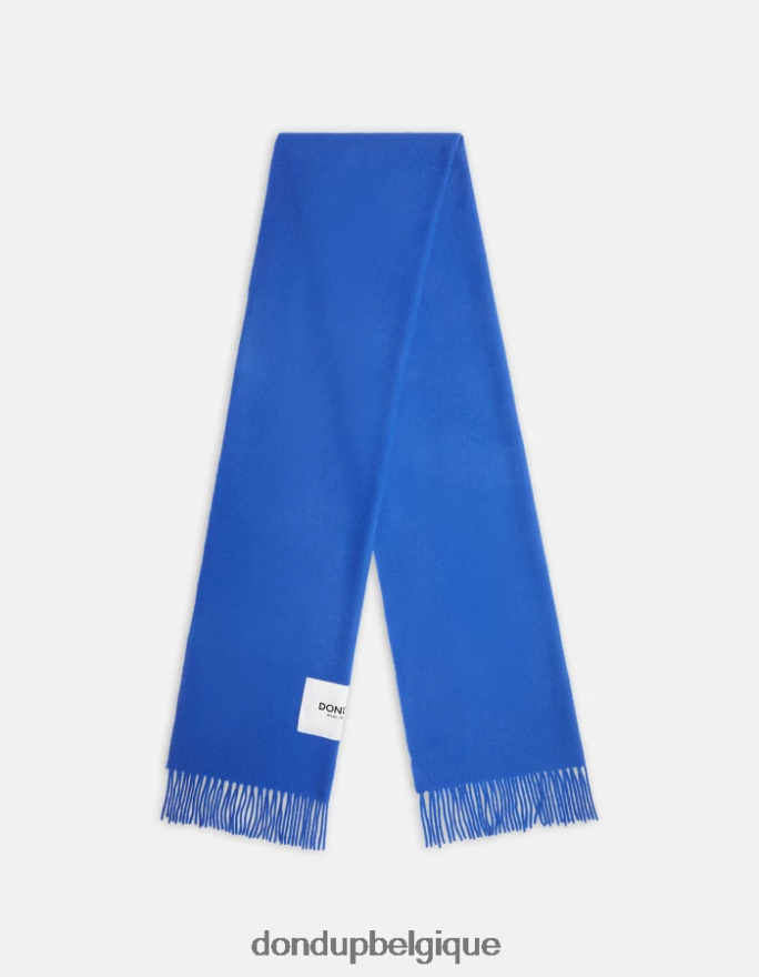 femmes accessoires DONDUP bleu royal écharpe en laine 8826D0539