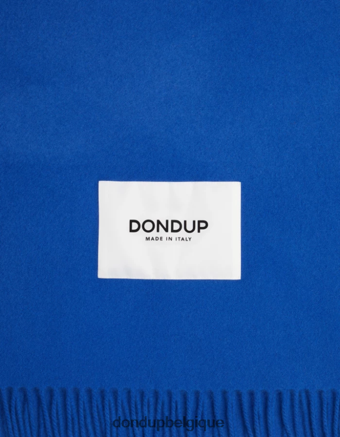 femmes accessoires DONDUP bleu royal écharpe en laine 8826D0539