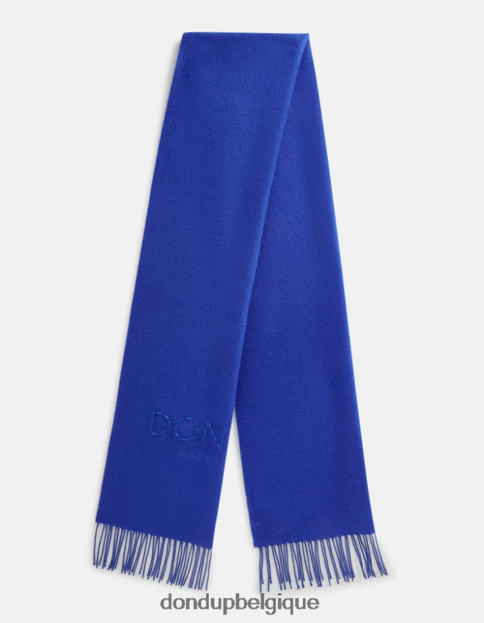 femmes accessoires DONDUP bleu royal écharpe en laine 8826D0543