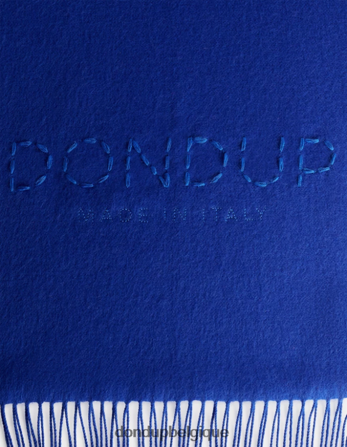 femmes accessoires DONDUP bleu royal écharpe en laine 8826D0543