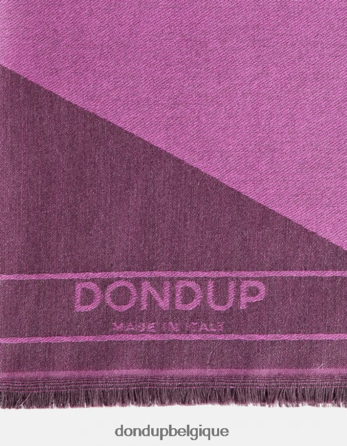 femmes accessoires DONDUP fuchsia et violet écharpe en laine 8826D0545