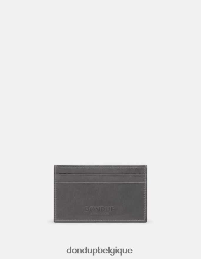 femmes accessoires DONDUP fumée porte-cartes en cuir brillant 8826D0512