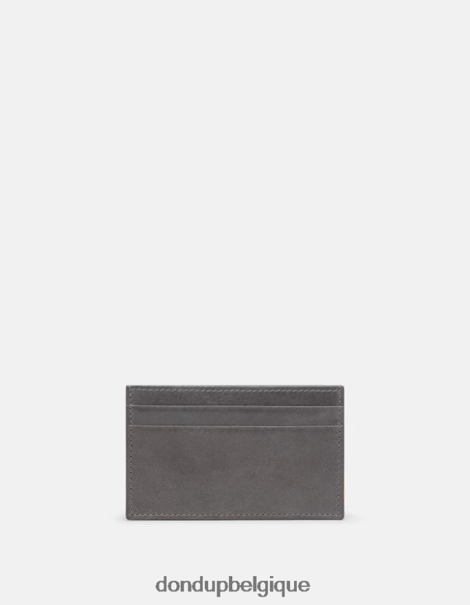 femmes accessoires DONDUP fumée porte-cartes en cuir brillant 8826D0512