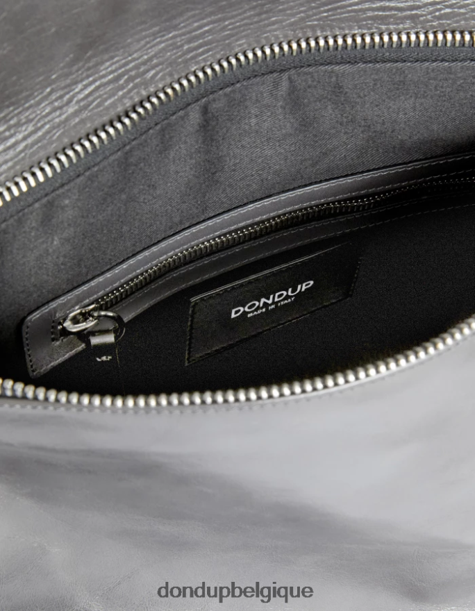 femmes accessoires DONDUP fumée sac en cuir brillant 8826D0489