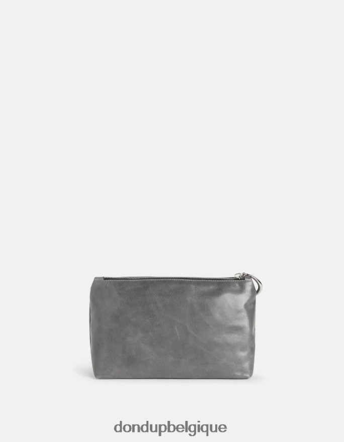 femmes accessoires DONDUP fumée trousse de beauté en cuir brillant 8826D0500