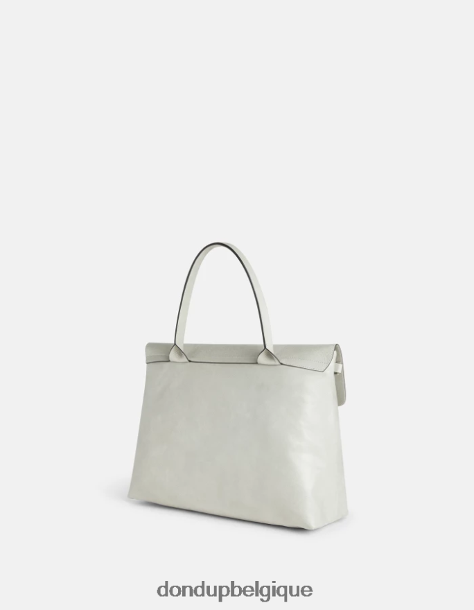 femmes accessoires DONDUP gris clair sac en cuir brillant 8826D0488