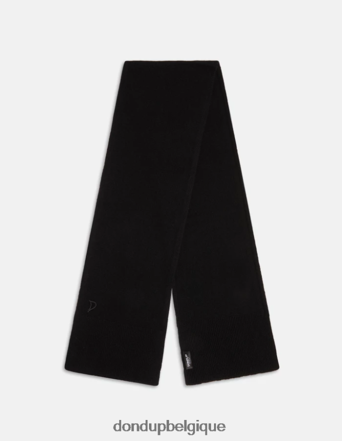 femmes accessoires DONDUP noir écharpe en cachemire 8826D0517