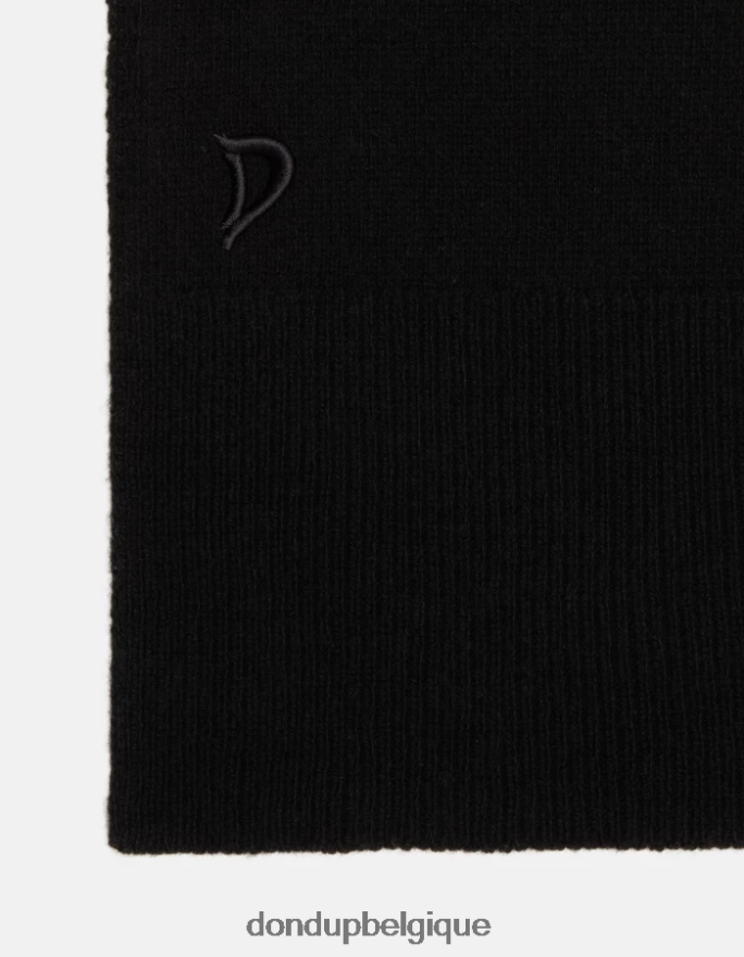 femmes accessoires DONDUP noir écharpe en cachemire 8826D0517