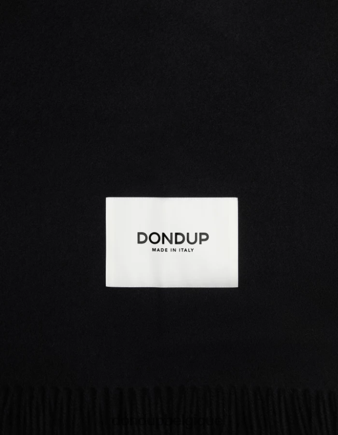 femmes accessoires DONDUP noir écharpe en laine 8826D0537