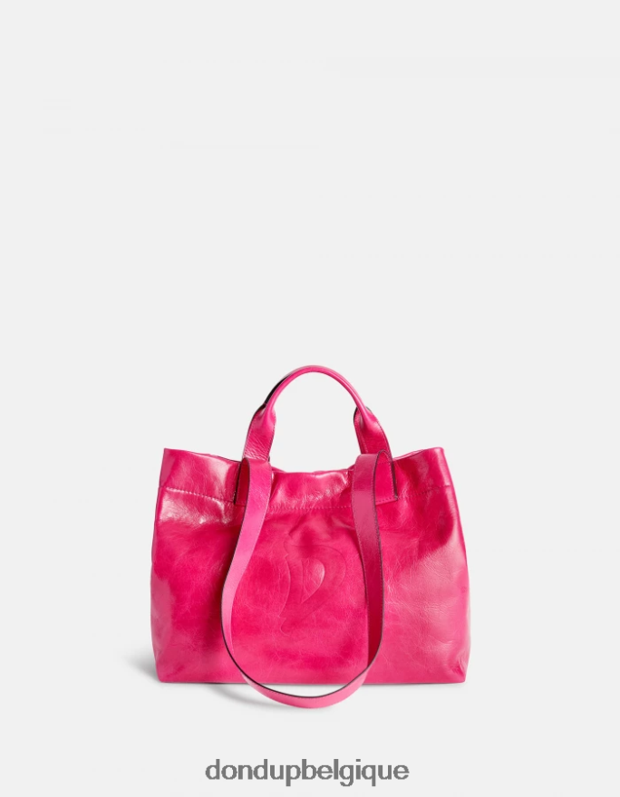 femmes accessoires DONDUP orchidée cabas en cuir brillant 8826D0493