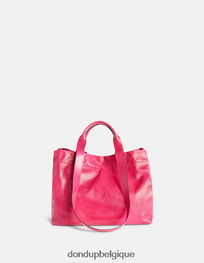 femmes accessoires DONDUP orchidée cabas en cuir brillant 8826D0493
