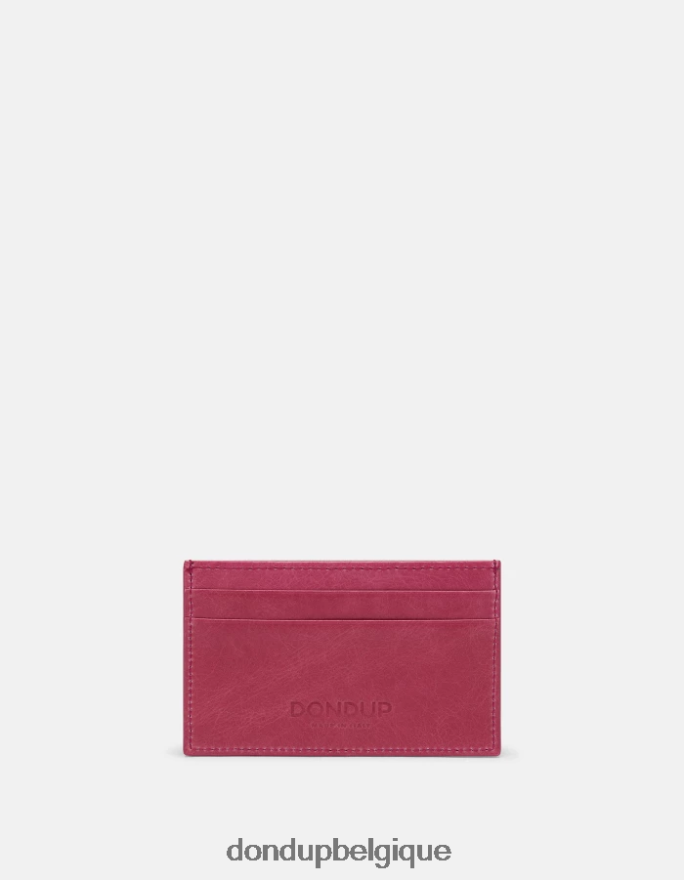 femmes accessoires DONDUP orchidée porte-cartes en cuir brillant 8826D0508