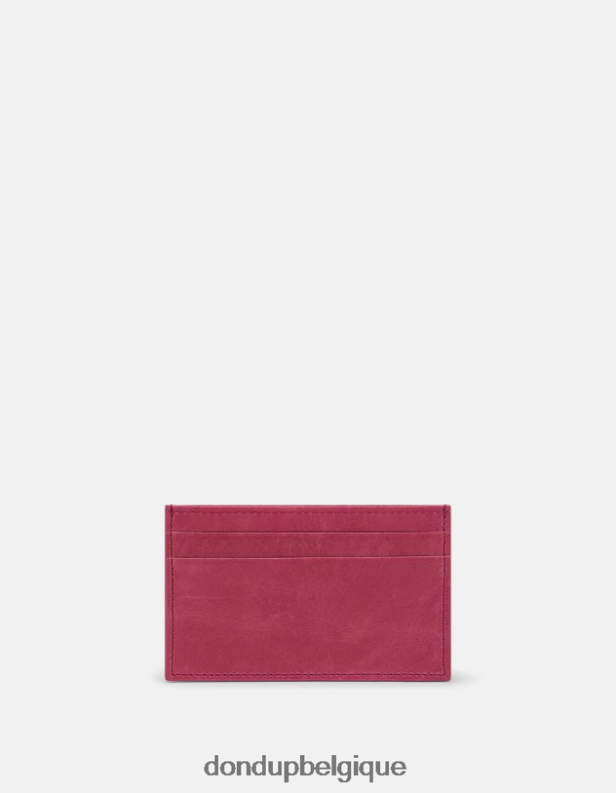 femmes accessoires DONDUP orchidée porte-cartes en cuir brillant 8826D0508