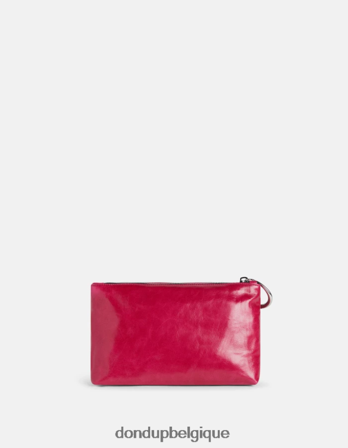 femmes accessoires DONDUP orchidée trousse de beauté en cuir brillant 8826D0499
