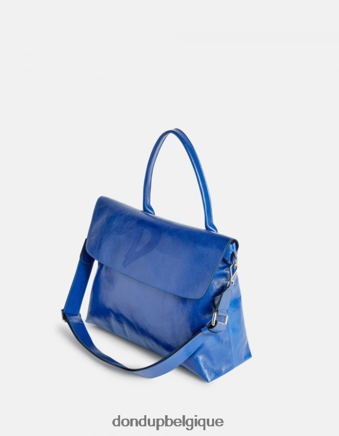 femmes accessoires DONDUP turquoise sac en cuir brillant 8826D0487