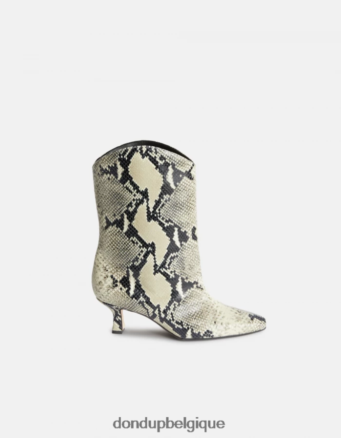 femmes chaussure DONDUP baudet bottes en cuir effet python 8826D0466