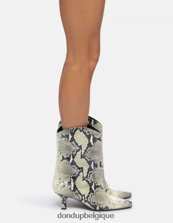 femmes chaussure DONDUP baudet bottes en cuir effet python 8826D0466