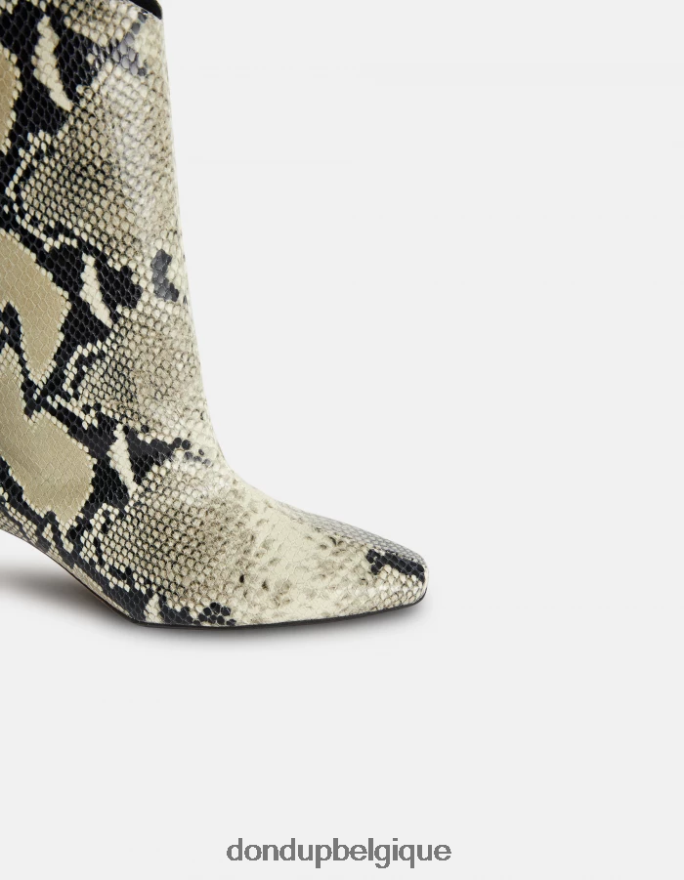 femmes chaussure DONDUP baudet bottes en cuir effet python 8826D0466