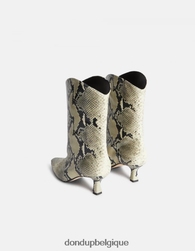 femmes chaussure DONDUP baudet bottes en cuir effet python 8826D0466
