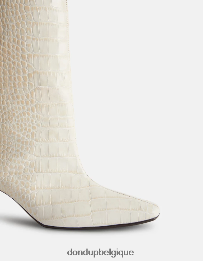 femmes chaussure DONDUP baudet bottines en cuir effet crocodile 8826D0468