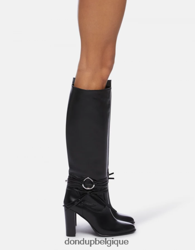 femmes chaussure DONDUP noir bottes en cuir d\agneau 8826D0506