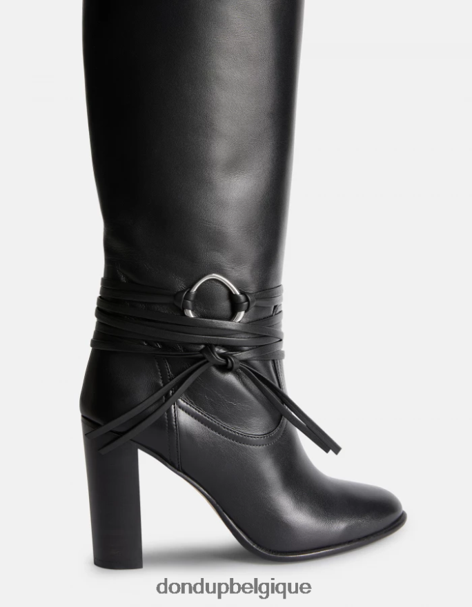 femmes chaussure DONDUP noir bottes en cuir d\agneau 8826D0506