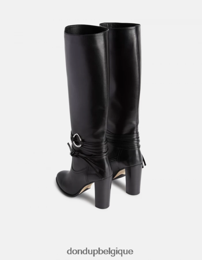 femmes chaussure DONDUP noir bottes en cuir d\agneau 8826D0506