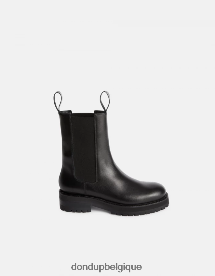 femmes chaussure DONDUP noir bottines beatles en veau nappa 8826D0459