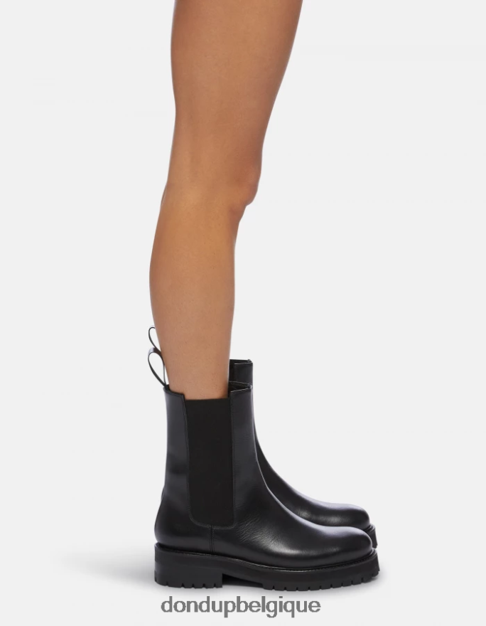 femmes chaussure DONDUP noir bottines beatles en veau nappa 8826D0459