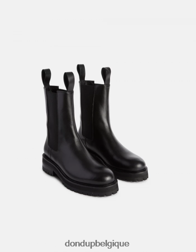 femmes chaussure DONDUP noir bottines beatles en veau nappa 8826D0459