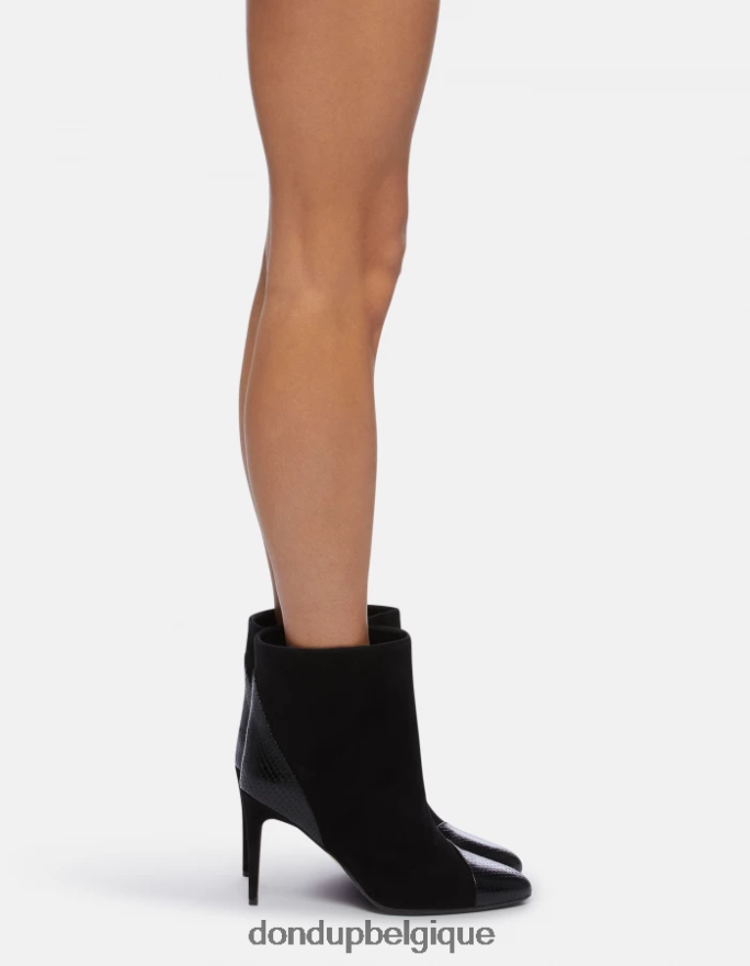 femmes chaussure DONDUP noir bottines en daim et cuir 8826D0464