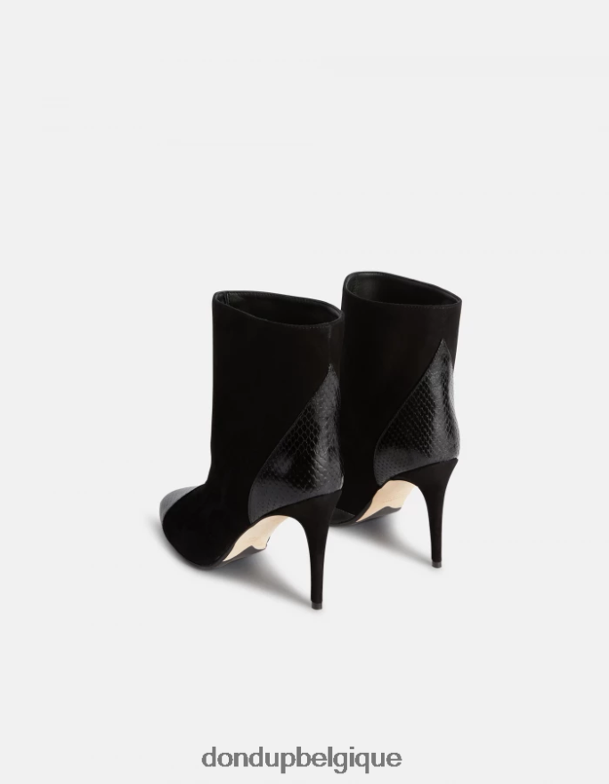 femmes chaussure DONDUP noir bottines en daim et cuir 8826D0464