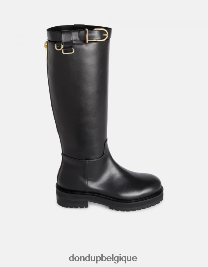 femmes chaussure DONDUP noir bottines en veau nappa 8826D0456