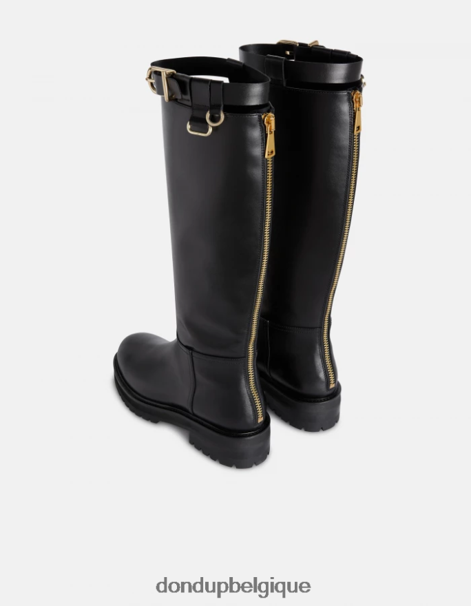 femmes chaussure DONDUP noir bottines en veau nappa 8826D0456