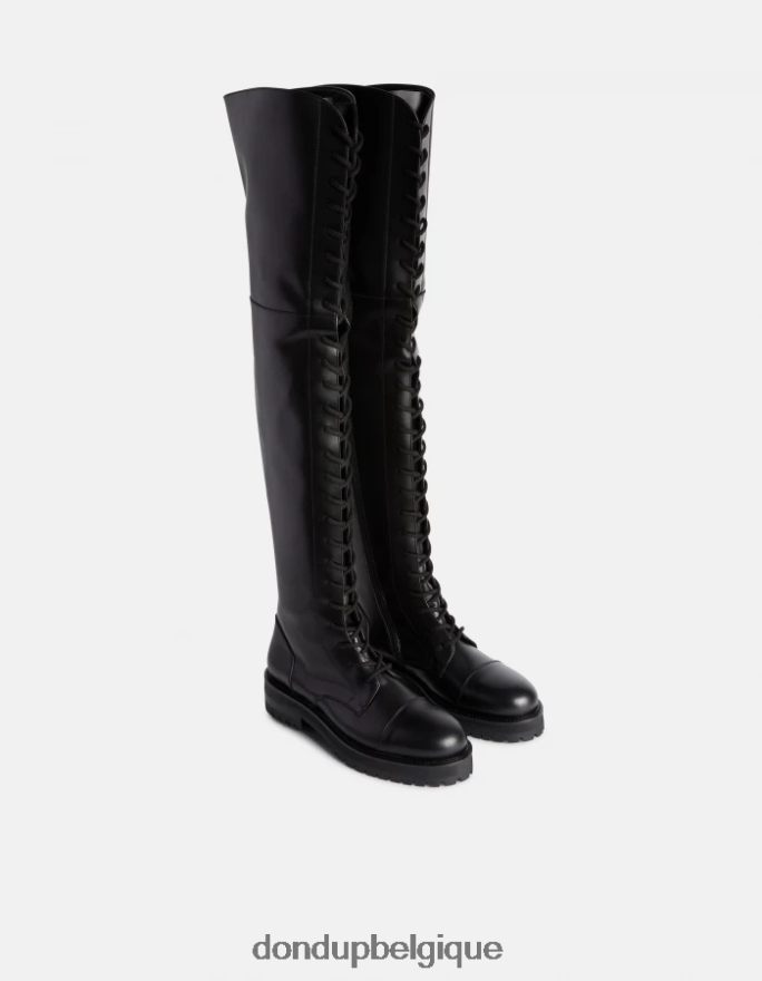 femmes chaussure DONDUP noir bottines en veau nappa 8826D0458