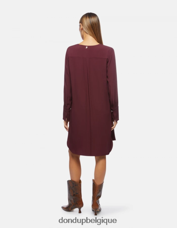 femmes vêtements DONDUP Prugna robe courte en sable 8826D0292