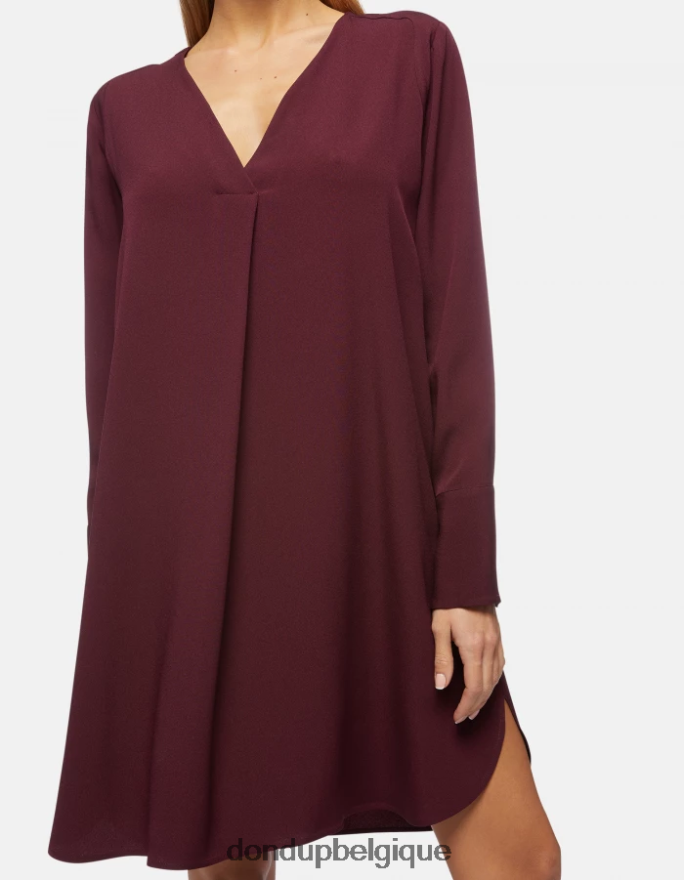 femmes vêtements DONDUP Prugna robe courte en sable 8826D0292