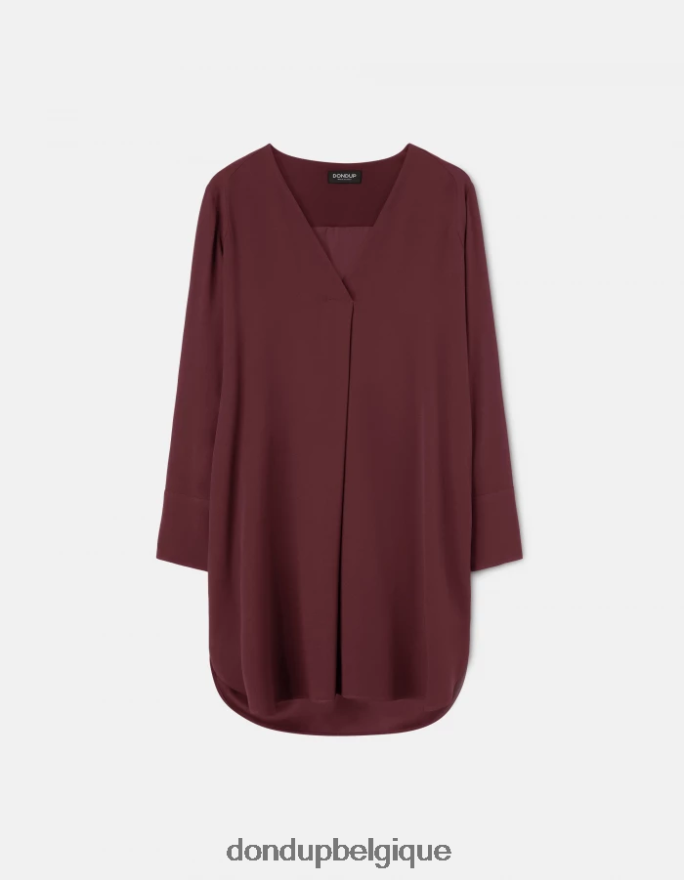 femmes vêtements DONDUP Prugna robe courte en sable 8826D0292
