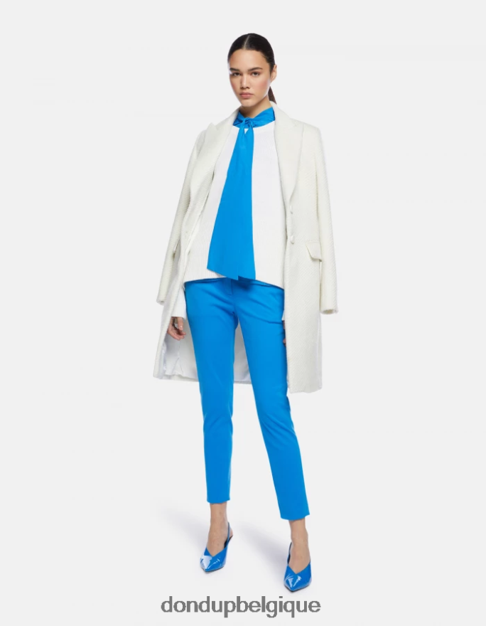 femmes vêtements DONDUP albâtre pull à col rond en laine 8826D0298