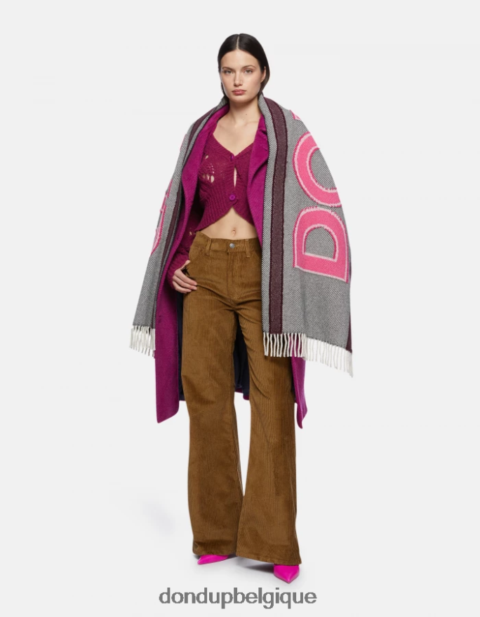 femmes vêtements DONDUP barbabietola cardigan slim en laine 8826D0314