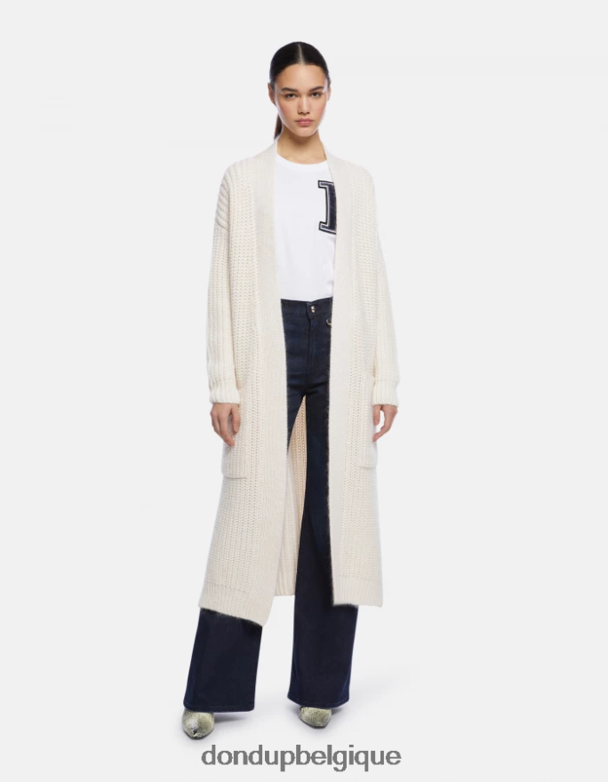 femmes vêtements DONDUP baudet cardigan en laine coupe classique 8826D0322