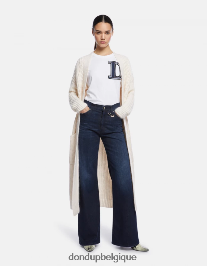 femmes vêtements DONDUP baudet cardigan en laine coupe classique 8826D0323