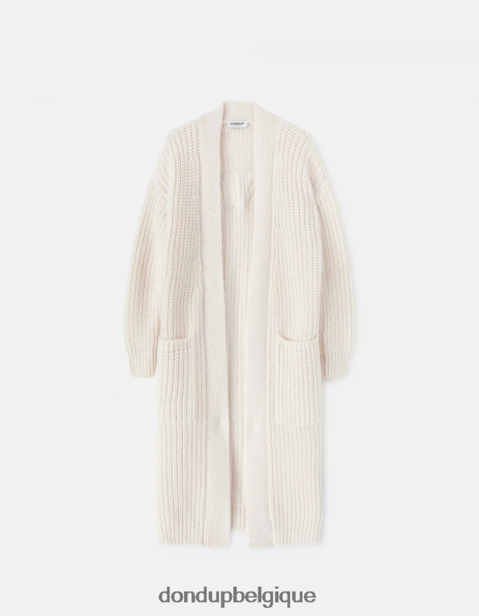femmes vêtements DONDUP baudet cardigan en laine coupe classique 8826D0323