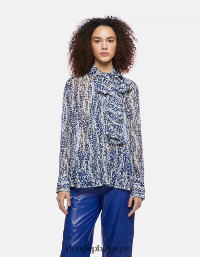 femmes vêtements DONDUP baudet chemise en georgette coupe classique 8826D0267