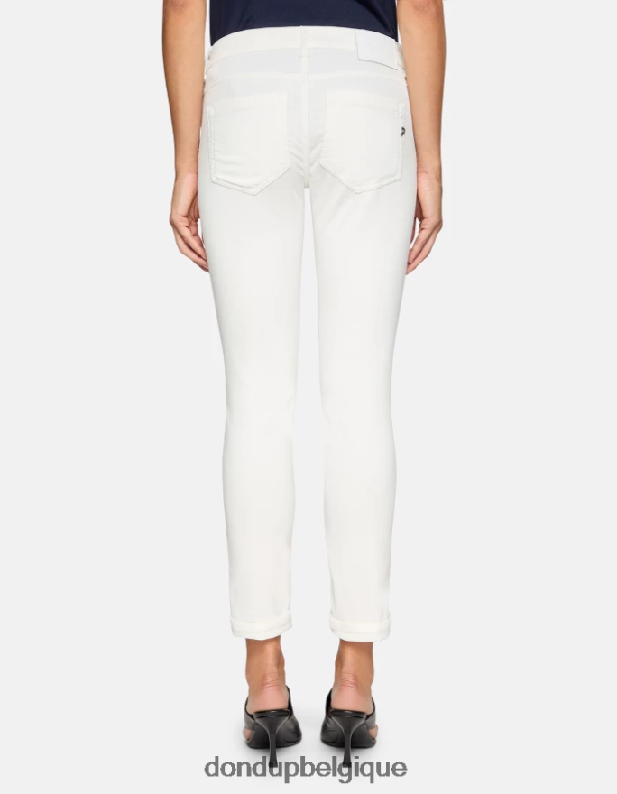 femmes vêtements DONDUP baudet monroe pantalon skinny en velours 8826D011