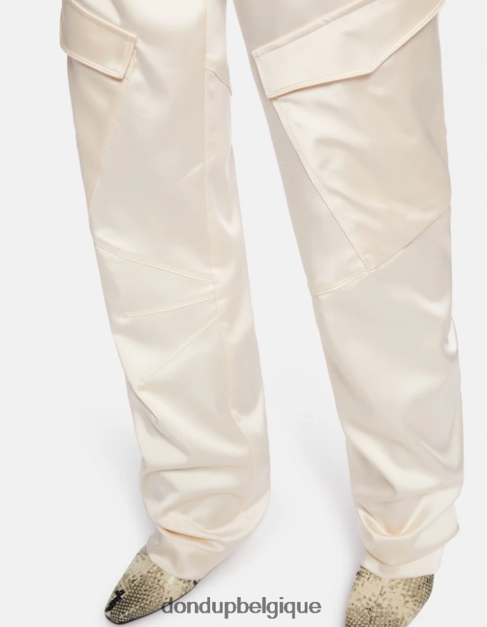 femmes vêtements DONDUP baudet pantalon ample en satin camila 8826D0198