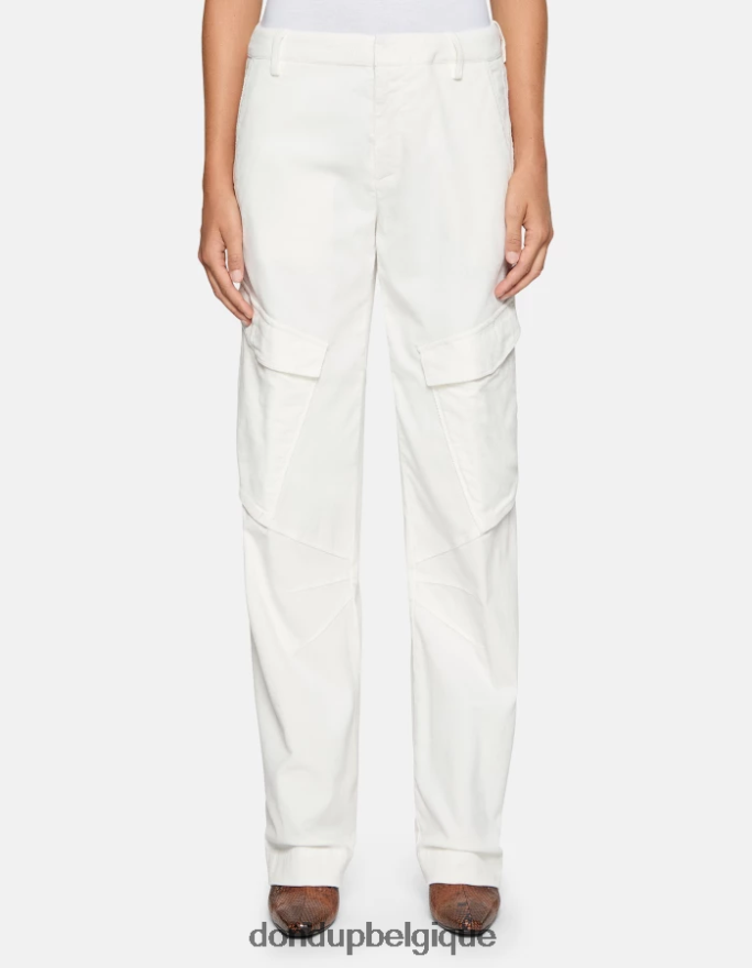 femmes vêtements DONDUP baudet pantalon ample en velours camila 8826D0209